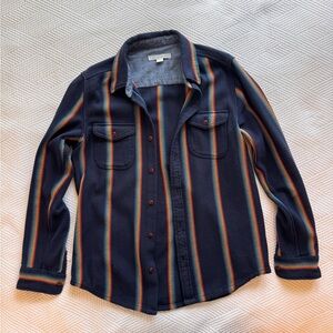 Outerknown Blanket Shirt Marine Rainbow, Men’s Medium
